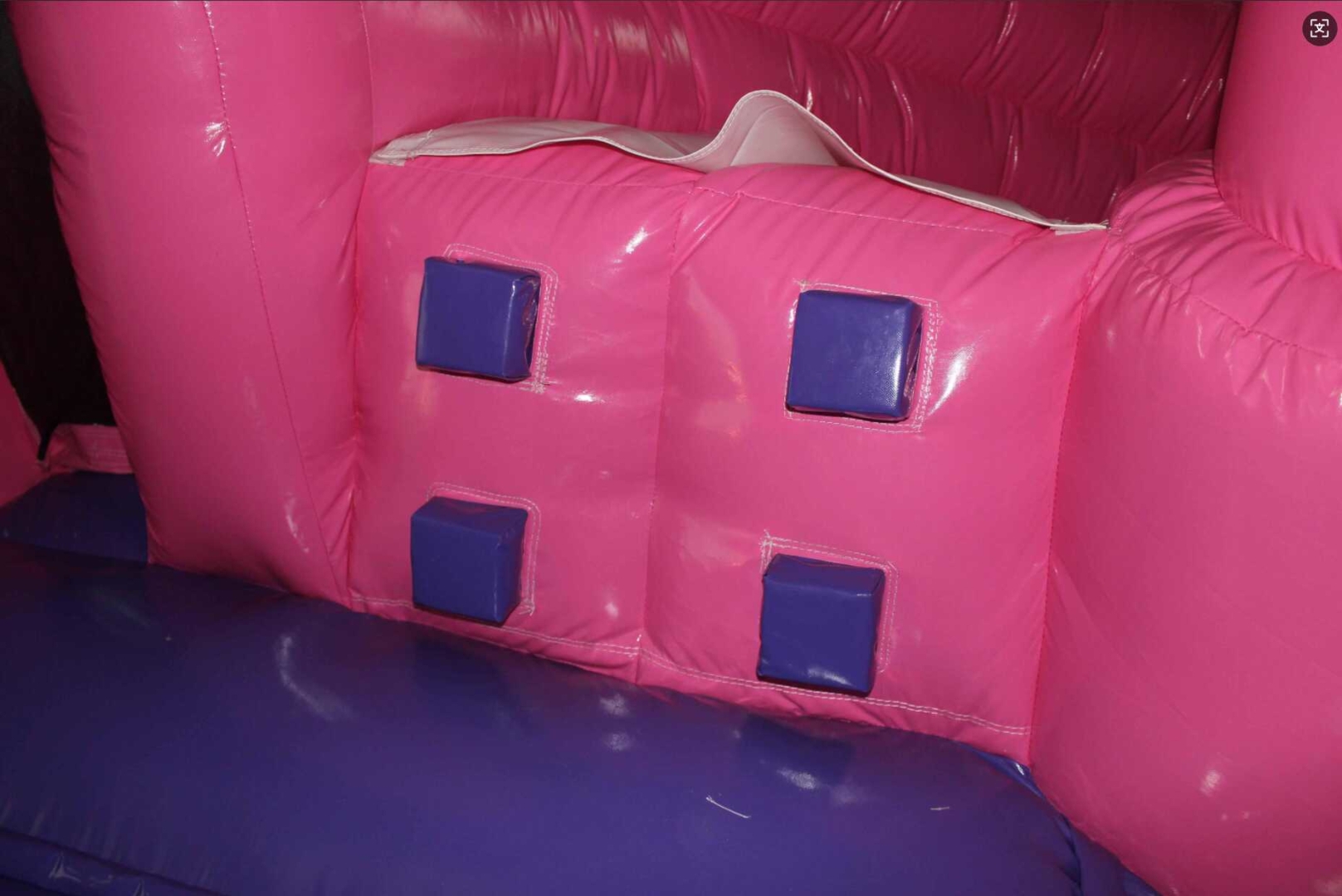 Springkasteel prinses + glijbaan (5 x 4 m)