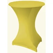 Receptietafel+ stretchhoes geel