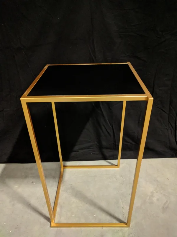 Statafel Cube  goud/zwart (60x60x110cm (h))