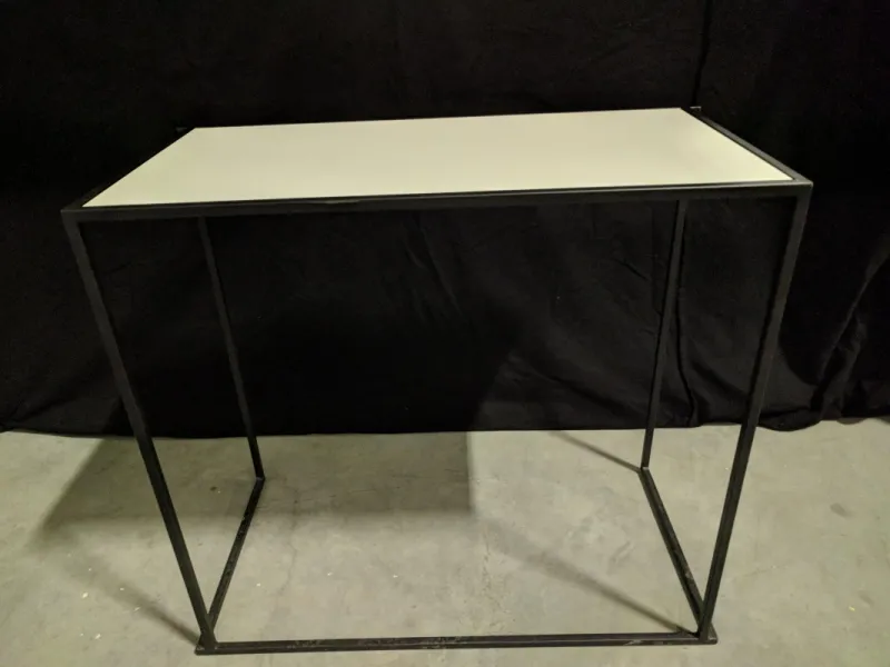 Statafel Cube XL zwart/wit (60x120x110cm (h))