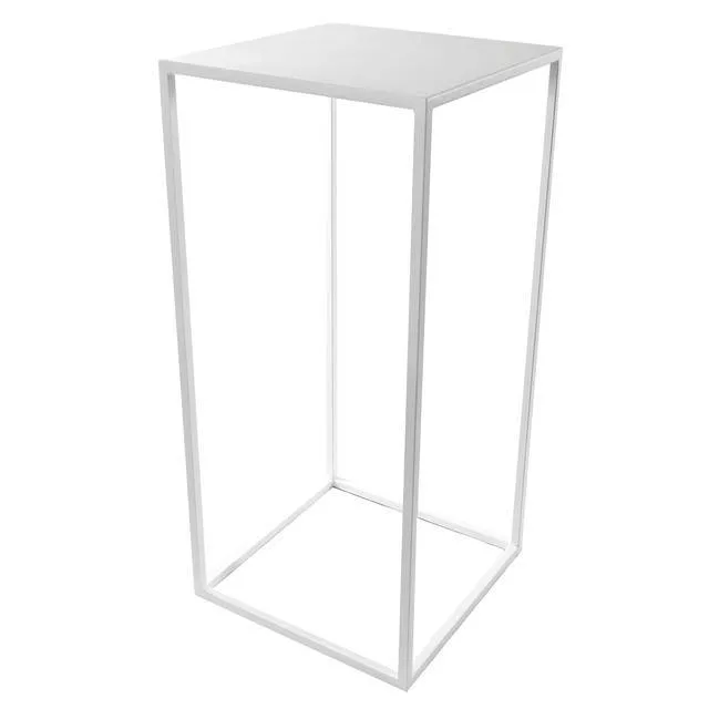 Statafel Cube wit/wit (60x60x110cm (h))