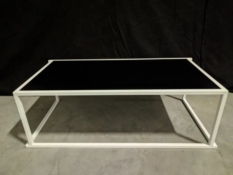 Salontafel Cube XL wit/zwart (60x120x40 cm (h))