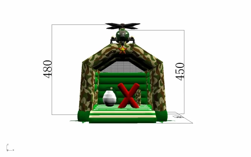 Springkasteel Helikopter (4x5m - overdekt)