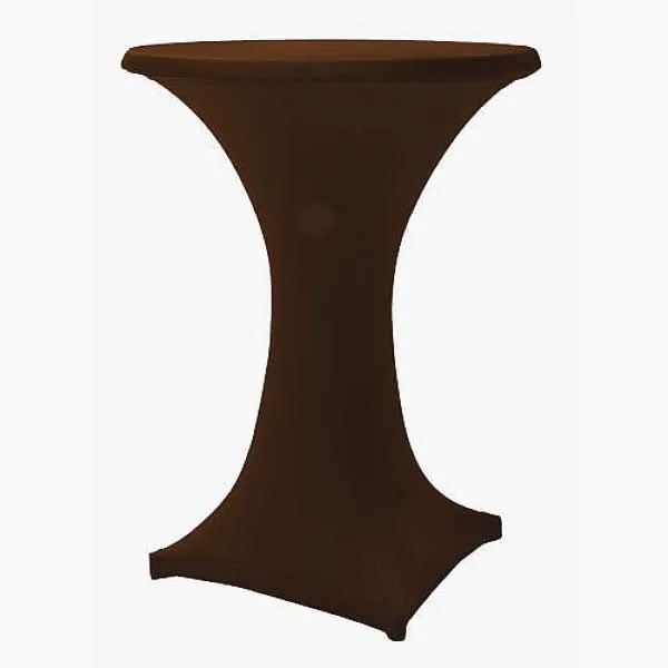 Stretchcover receptietafel Chocoladebruin