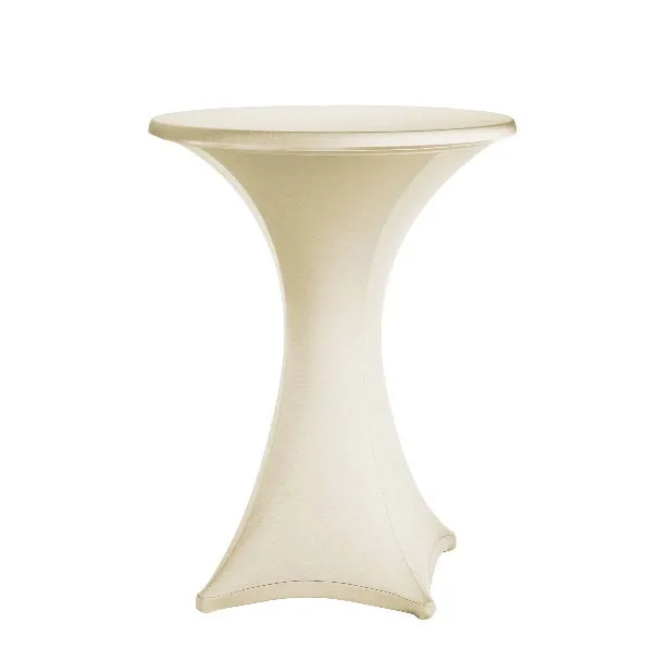 Stretchcover receptietafel Ecru