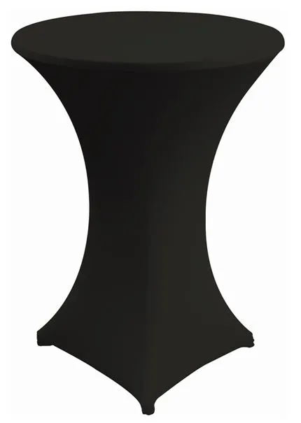 Stretchcover receptietafel Zwart