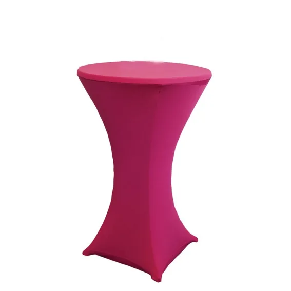 Stretchcover receptietafel Fushia