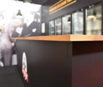 Barelement mat zwart (min. 4m) - prijs per meter