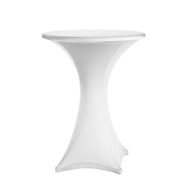 Stretchcover receptietafel Wit