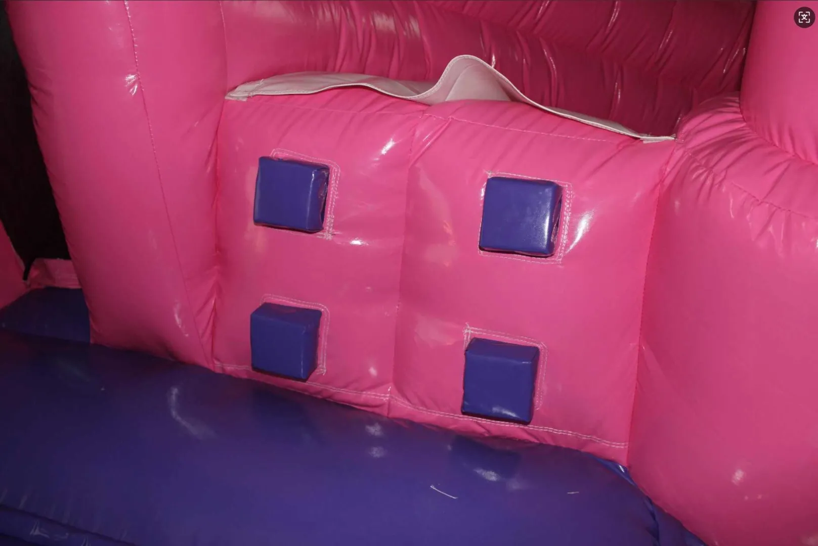 Springkasteel prinses + glijbaan (5 x 4 m)