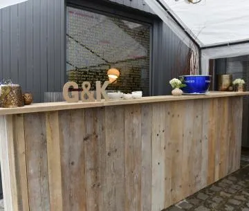 Barelement steigerhout (min. 4m) - prijs per meter