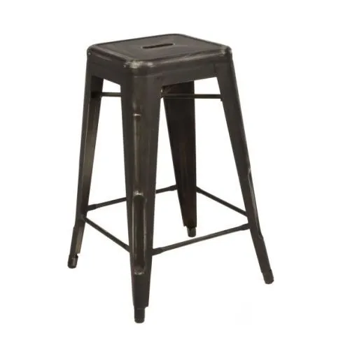 Barstoel industrial - zwart