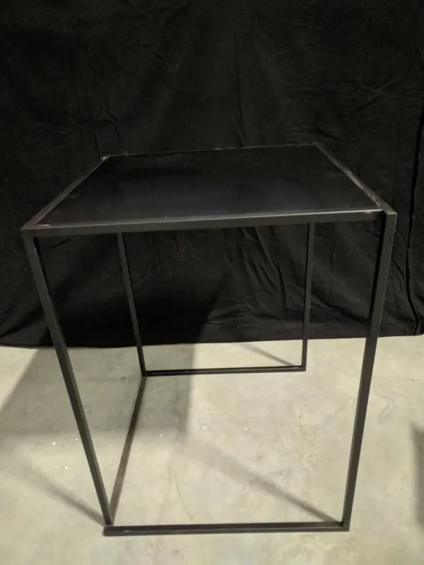 Statafel Cube XXL zwart/zwart (80x80x110cm (h))