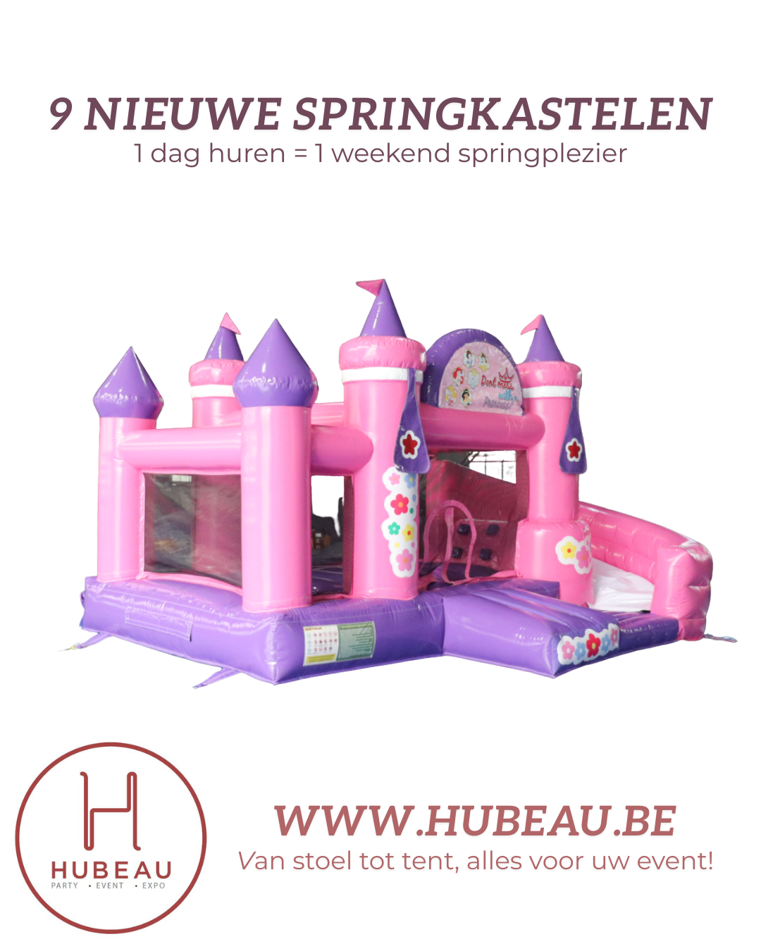 🥳 Nieuw in ons assortiment: Ontdek onze allernieuwste springkastelen!