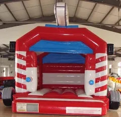 Springkasteel brandweer (6 x 4 m) overdekt