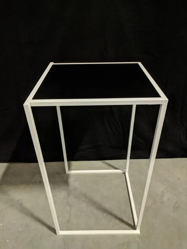 Statafel Cube wit/zwart (60x60x110cm (h))