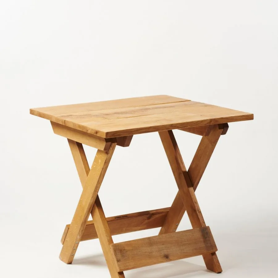 Wood eiken bistro café tafel (75x75x75cm)