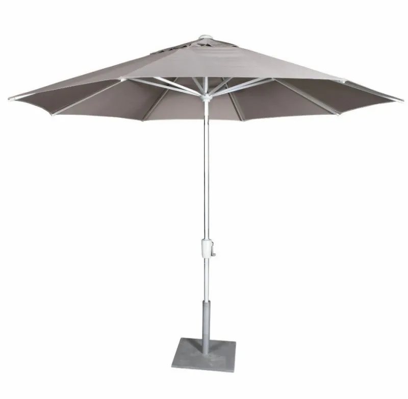 Parasol Taupe incl. voet (diam. 3m)