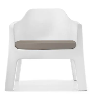 Lounge zetel (1 zit)+ kussen taupe