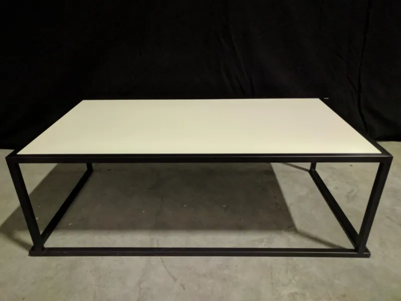 Salontafel Cube XL zwart/wit (60x120x40cm (h))