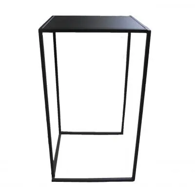 Statafel Cube zwart/zwart (60x60x110cm (h))
