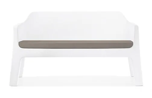 Lounge zetel (2 zit)+ kussen taupe