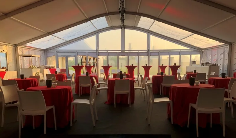 Luxe boogtent 15x40m