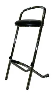 Nantes barkruk - zwarte zitting