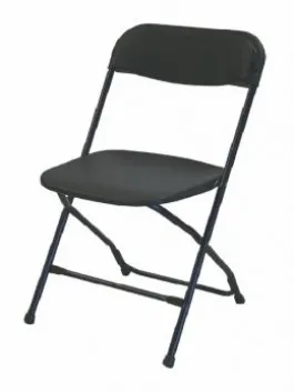 Klapstoel zwart