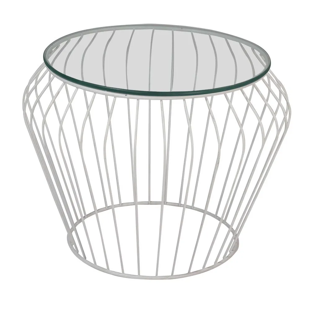 Bilbao bijzettafel wit (50x50xh40cm)