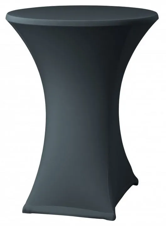 Receptietafel+ stretchhoes anthracietgrijs